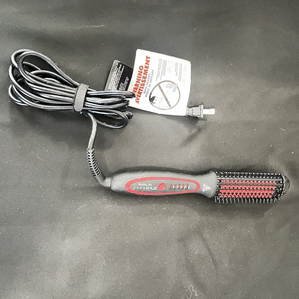 FHI Heat Stylus Curling Brush Electric Black Red Plastic Hair Styling Tool